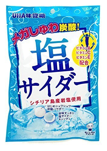 味覚糖 塩サイダー 66g×6袋,子供,熱中症,