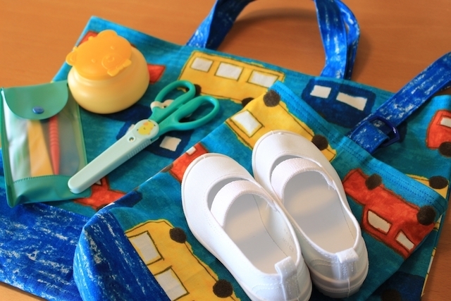 入園準備グッズの数々,入園準備,