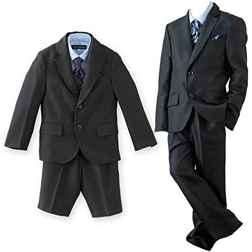 (キャサリンコテージ) Catherine Cottage 子供服 フォーマル スーツ 男の子 キッズ 100 110 120 130 140 150 160 黒 ブラック 入学式 卒業式 七五三 冠婚葬祭 トラディショナル王道デザイン　パンツスーツ5点セット　160㎝ ブラック,子供服,フォーマル,