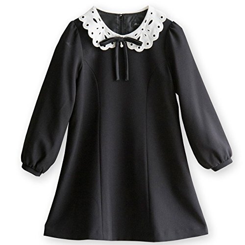 (キャサリンコテージ) Catherine Cottage入学式 子供服 女の子 フォーマル 白襟ワンピース 140cm ブラック(黒) MA705,子供服,フォーマル,