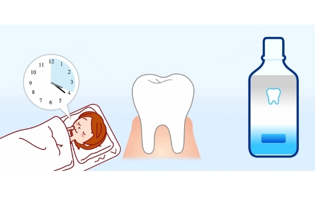 寝ている間の細菌増殖グラフ,