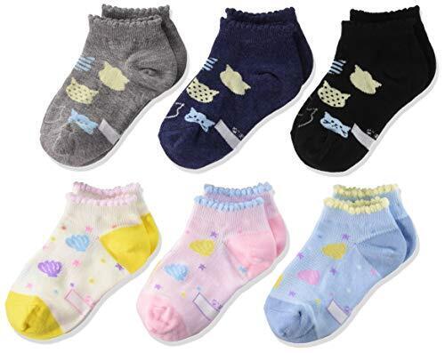 okamoto(オカモト) 名前が書ける 子供 靴下 キッズ ソックス 通園 女の子 男の子 フルーツ 動物 恐竜 車 可愛い4足/6足セット 丈夫 好きな組み合わせを選べる G 15-20,保育園,入園準備,