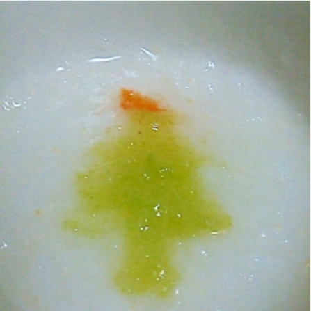 離乳食初期でもクリスマス気分になれるおかゆ♪ レシピ・作り方,クリスマス,0歳,はじめて