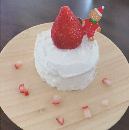 離乳食中期　ケーキ　簡単 クリスマス 誕生日 ,クリスマス,0歳,はじめて