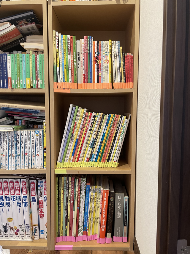 本棚整理,整理収納,子ども,