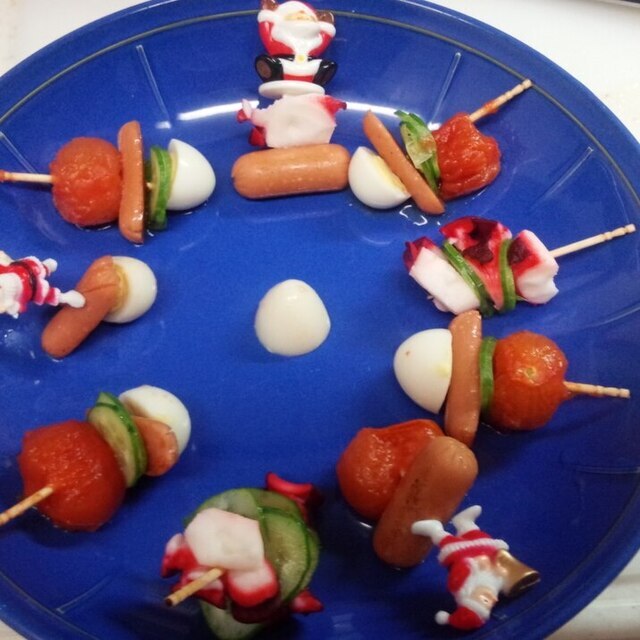 クリスマスピンチョス（離乳食完了期）,離乳食,クリスマス,レシピ