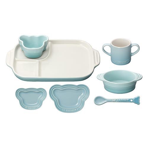 CONCENT LE CREUSET (ル・クルーゼ) ベビー・テーブルウェア・セット パステルブルー,コズレ,プレゼント,当選