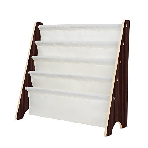 HOMFA 絵本ラック マガジンラック 本棚 木製 子供 絵本収納 雑誌収納 ブックシェルフ ディスプレイシェルフ 4段 キッズ用 ブックラック ブックスタンド (ホワイト),コズレ,プレゼント,当選