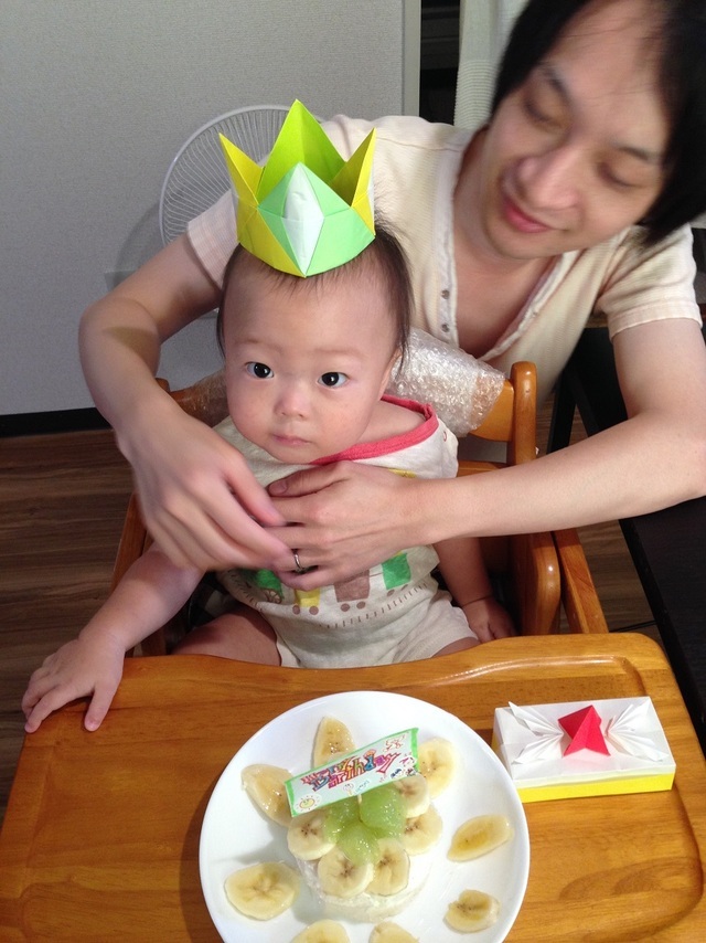 1歳誕生日離乳食ケーキ,1歳,誕生日,祝い