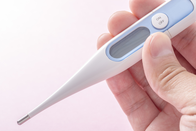 体温計,子ども,インフルエンザ,