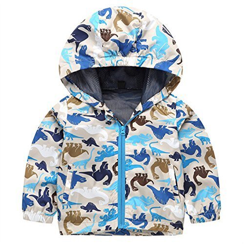 (ハイハート)Hiheart 子供 ウインドブレーカー 男の子 メッション パーカー 恐竜 100cm,キッズ,ジャケット,