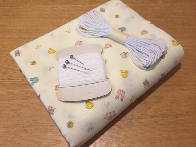 記事と糸とゴム,手作り,マスク,