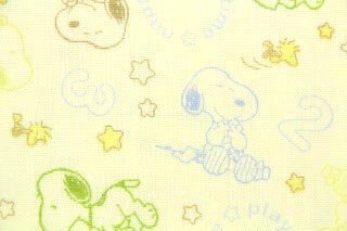 50cm単位 生地 布 綿 ピーナッツ キャラクター ダブルガーゼ スヌーピー G-3570 (A(クリーム)) [並行輸入品],手作り,マスク,