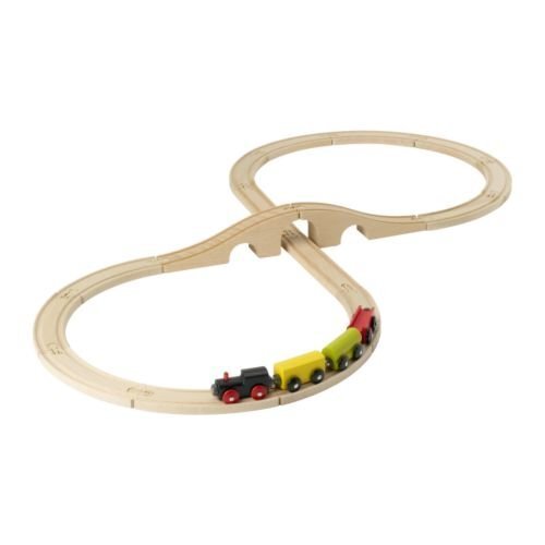 IKEA(イケア) LILLABO 90168146 列車基本セット 20ピース, マルチカラー,汽車,おもちゃ,