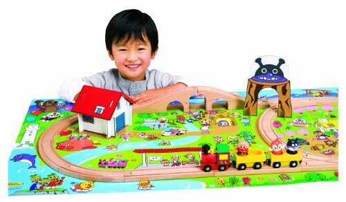 アンパンマン 木製レールセット,汽車,おもちゃ,