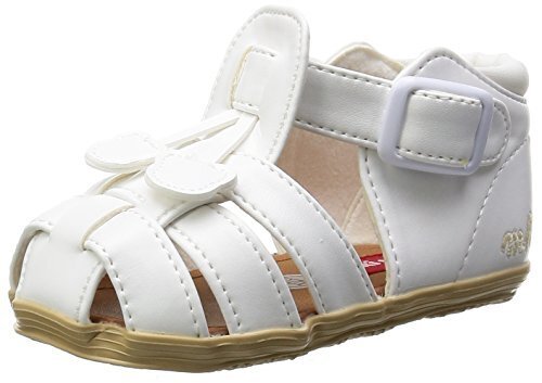 [ミキハウス] MIKIHOUSE [ミキハウス]MIKIHOUSE つま先ガード☆やわらかベビーサンダル 12-9308-971 001 (シロ/13),赤ちゃん,サンダル,選び方