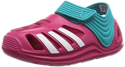 [アディダス] adidas BABY Zサンダル Infant AF3881 AF3881 (ボールドピンク/ランニングホワイト/ショックグリーン S16/14.0),プール,持ち物,