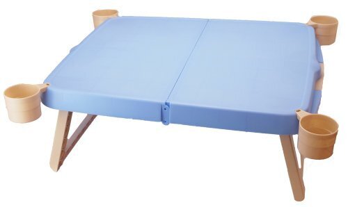 キャプテンスタッグ キャンプ ピクニック用 机 ホルン ハンディーテーブルカップ付 ブルーMP-951,プール,持ち物,