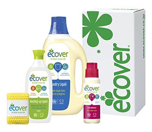 エコベール 洗剤ギフト ECG-30-6(食器用洗剤レモン 本体500ml + ランドリーリキッド(洗濯用液体洗剤) 本体1500ml + ステインリムーバー(部分洗い用洗濯洗剤) + キッチンスポンジ),内祝い,洗剤,