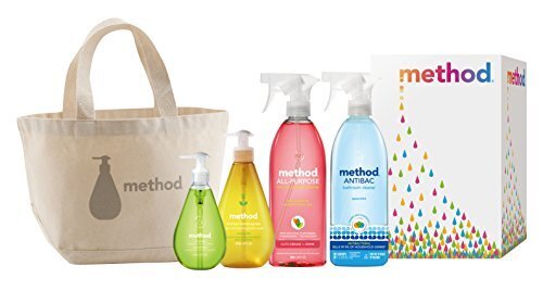 メソッド ギフト ハッピーマーチ (ハンドソープ ジェルタイプ キューカンバー 354m + キッチンハンドソープ(台所専用ハンドソープ) レモングラス 本体532ml + オールパーパスクリーナー ピンクグレープフルーツ 828ml + バスルームクリーナー スペアミント 828ml + オリジナルトートバッグ),内祝い,洗剤,