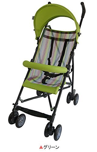 JTC ベビーバギー MA-G メッシュシート ブラックパイプ アップルグリーン 着脱式セーフティガード付で安心のB型ベビーカー,ベビーカー ,軽量 ,おすすめ