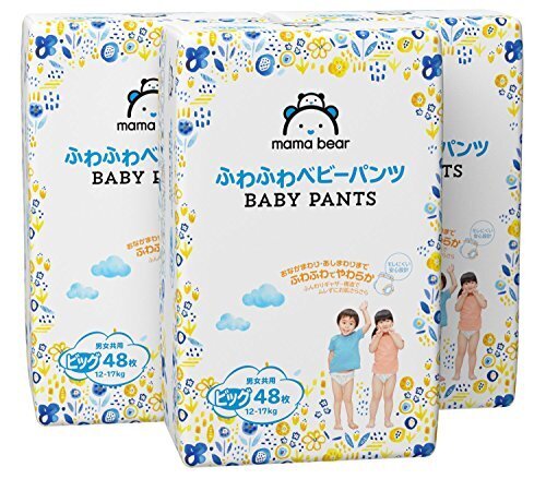 [Amazonブランド]Mama Bear ふわふわベビーパンツ ビッグ(12-17kg) 48枚×3パック,アマゾン,ブランド,