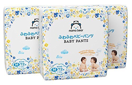 [Amazonブランド]Mama Bear ふわふわベビーパンツ M(7-10kg) 72枚×3パック,アマゾン,ブランド,