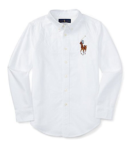 Ralph Lauren(ラルフローレン) BOYS（ボーイズ）ラグビー長袖オックスフォードシャツ・WH,親子,コーデ,ブランド