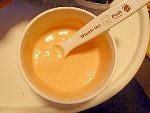 離乳食・初期！豆腐とにんじんのミルク粥,離乳食　,初期,豆腐