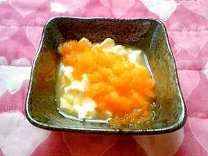 <離乳食初期>にんたまあんかけ豆腐,離乳食　,初期,豆腐