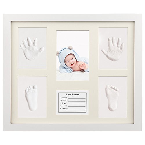 ベビーフレーム iSiLER 手形 足形 フォトフレーム 置き掛け兼用 無毒で安全 赤ちゃん 出産祝い 内祝い ベビー記念品,赤ちゃん,手形,足形