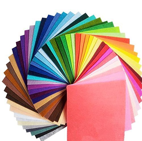 楽MoMo カラーフェルト 1.0mm 40色 30cm x 30cm,手作り,フォトフレーム,
