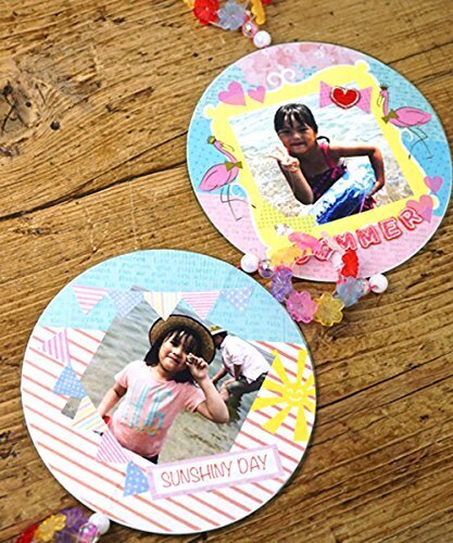 夏工作に！fanfan　CDリサイクル　フォトフレームキット　summerピンク,手作り,フォトフレーム,