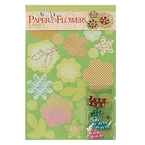 Lovoski DIY　手作り　花の紙　フォトフレーム　おもちゃ　手芸用　家の装飾　DIYギフト包装　全2色選べ - 緑,手作り,フォトフレーム,