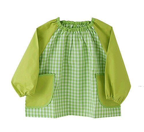 渡嘉毛織 キッズスモック ギンガムチェック青りんご 100cm【日本製】,スモック,作り方,