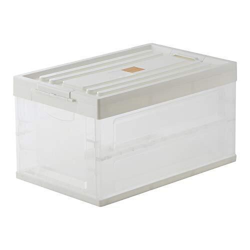 折りたたみ 収納ボックス 収納ケース プラスチック ふた付き 折りたたみコンテナ 服 おもちゃ 書類 雑誌 整理ボックス 防塵 防カビ 防湿 衣装ケース 組立簡単 収納便利 車載用 おしゃれ クリアケース 容量 (30L*1個),年度末,園グッズ,片付け