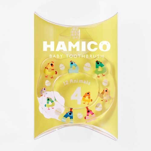 ホクビ HAMICO (ハミコ) ベビー歯ブラシ 「12 Animals (12アニマルズ) 」 シリーズ ニワトリ (04),赤ちゃん用,歯ブラシ,口コミ