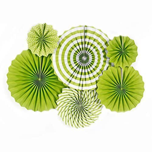 [Pre;Reach] ペーパーファン [大・中・小 混在 6個セット] パーティー飾り 飾り付け (タイプ8),手作り　,ガーランド,