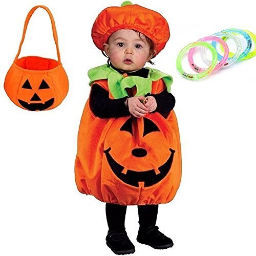 JuneMille ハロウィン コスプレ かぼちゃ パンプキン コスチューム キッズ 子供 妖精 仮装 パーティー イベント 衣装 ドレス 100-120 JMH01 (S),ハロウィン,衣装,子供
