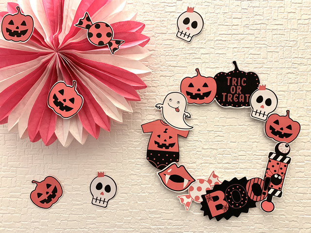 ハロウィン リース,ハロウィン,フォトプロップス,
