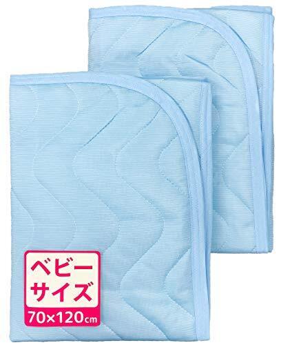 un doudou ベビー ひんやり 冷感敷パッド 2枚組 70×120cm 四隅ゴム付き 3111(2),熱中症,赤ちゃん,