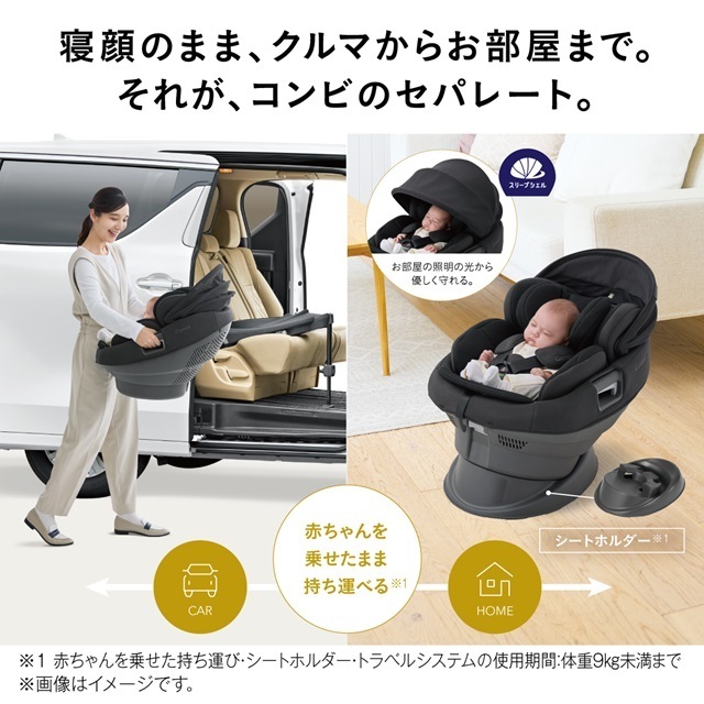 寝たままおうちに運べる,チャイルドシート,