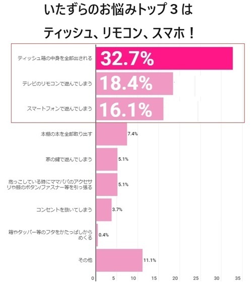 実際に赤ちゃんにされたことのあるいたずら,おもちゃ,いたずら,知育玩具