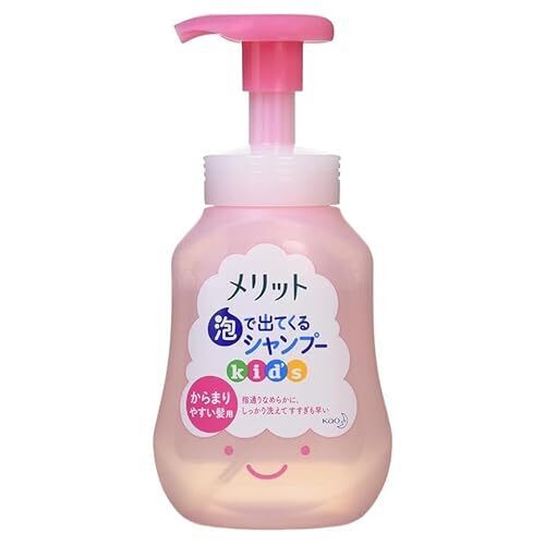 メリット泡で出てくる シャンプー キッズ からまりやすい髪用 本体300?,子ども,シャンプー,