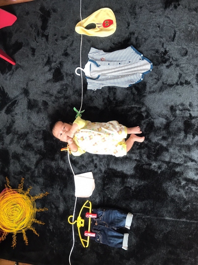 洗濯物アート,ねぞうアート,簡単,グッズ