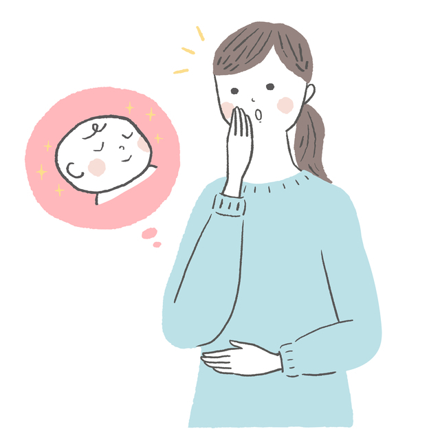 おめでたに気づく女性,妊娠,6週,