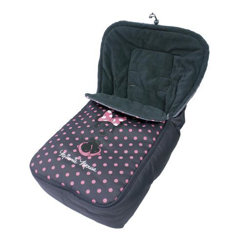 ナポレックス(NAPOLEX) ディズニーキャラクター・コレクション ミニー フットマフ ブラック BD-404,ベビーカー,フットマフ,