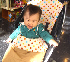 ドット柄♪フットマフ★☆MIKIHOUSE（ミキハウス/ベビー）★☆【10P05Nov16】,ベビーカー,フットマフ,