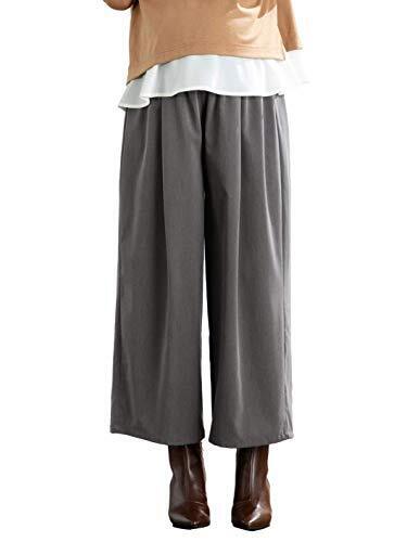 ANGELIEBE エンジェリーベ マタニティ 産前産後 T/R ツイル タック ワイドパンツ,マタニティパンツ,