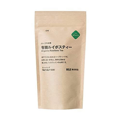 無印良品 ハーブのお茶 有機ルイボスティー 18g(1.8g×10袋) 44099469,ノンカフェイン,コーヒー,